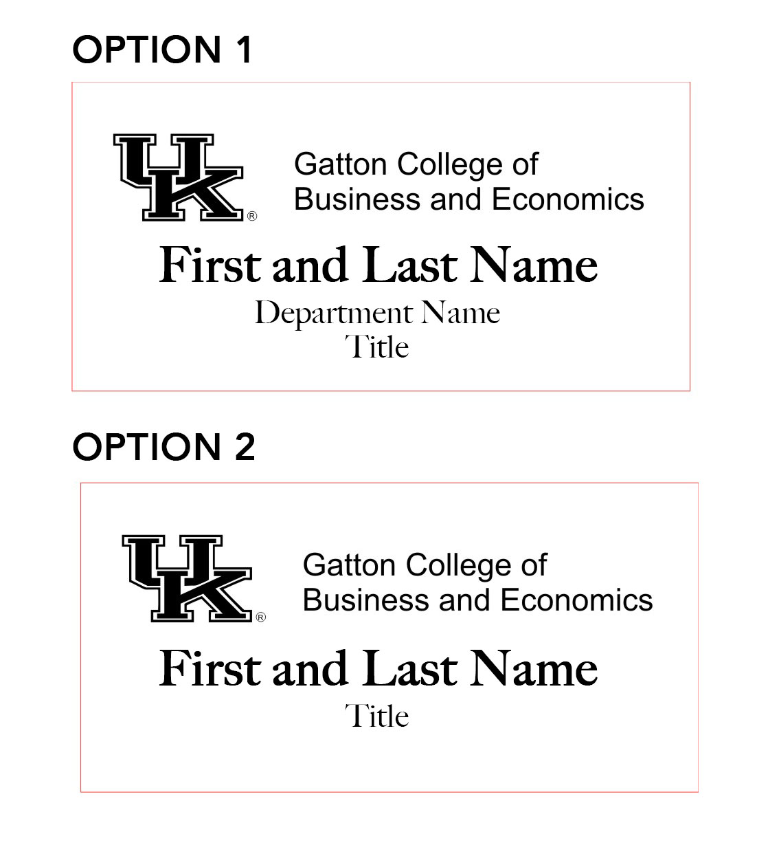 Name Badge Options