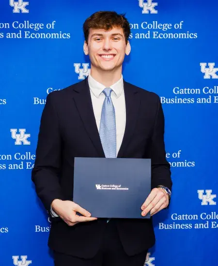 Benjamin T. Broughton winning the 2025 Dean’s Award for Excellence