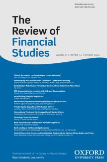 Review of Financial Studies vol 34 cover