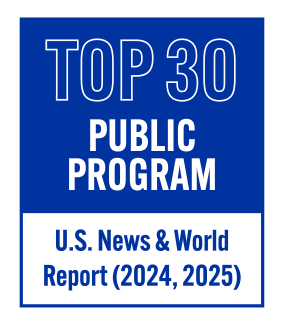 Top 30 Public Program, U.S. News & World Report (2024, 2025)