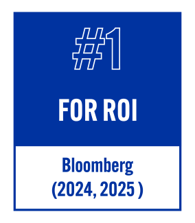 #1 for R.O.I. - Bloomberg (2024, 2025)