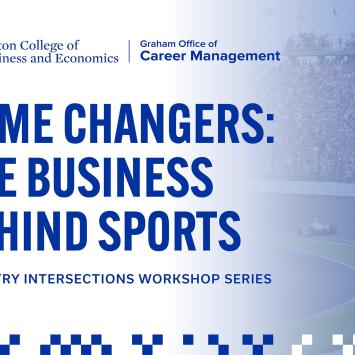 Gatton College of Business and Economics Graham Office of Career Management. Game Changers: The Business Behind Sports. Industry Intersections Workshop Series